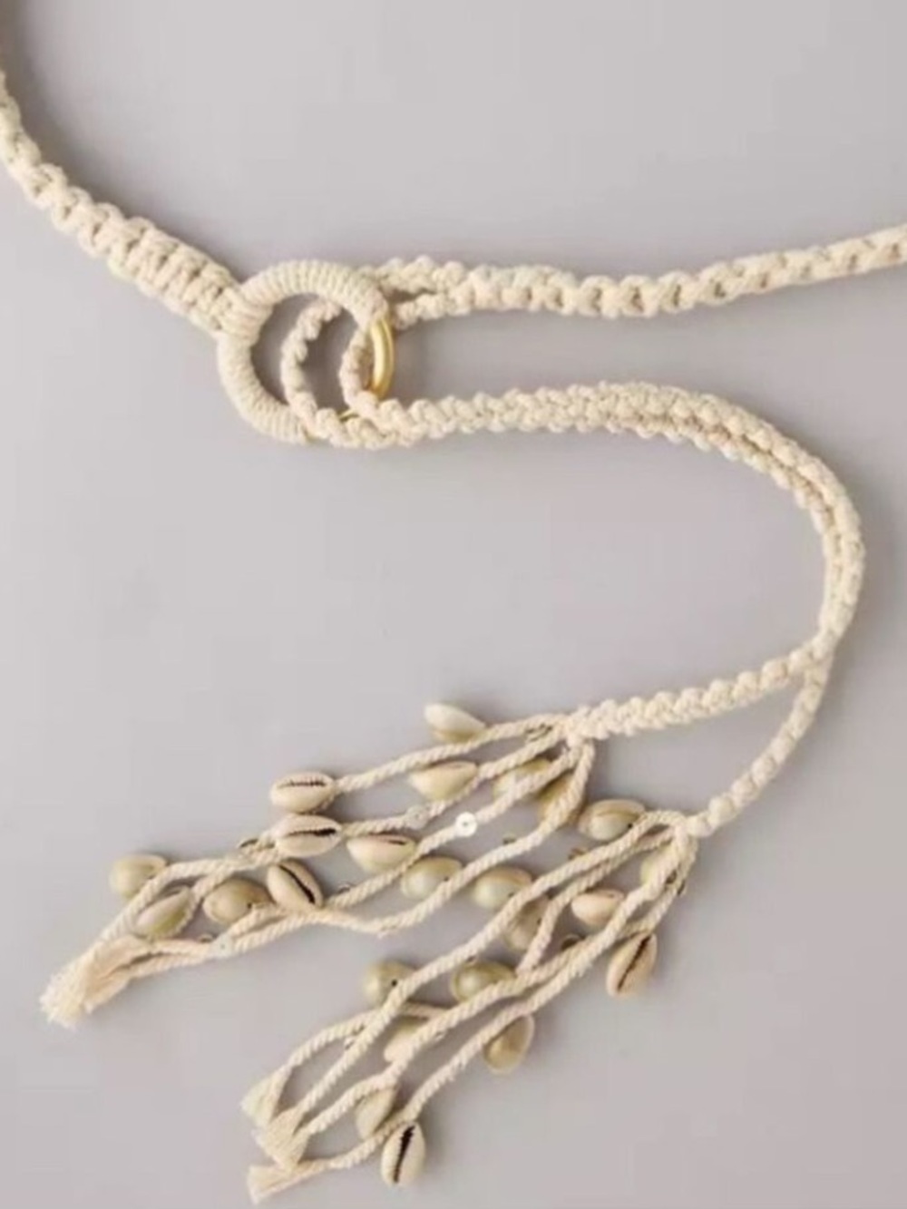 Macrame Carry Strap + Belt Multifunction Multipurpose NEW Handcrafted Natural - Picture 5 of 15